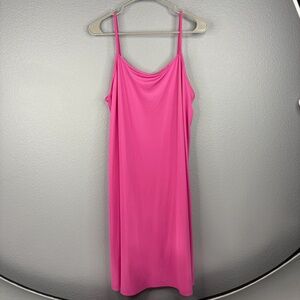 Bright Pink Slip Dress